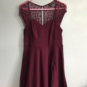 Burgundy Dress